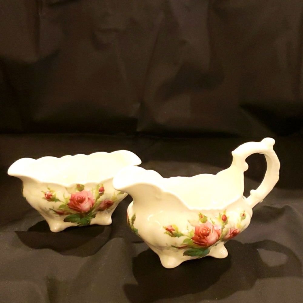 Vintage Hammersley & Co, Rose Pattern and white bone China, made in England